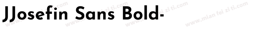 JJosefin Sans Bold字体转换